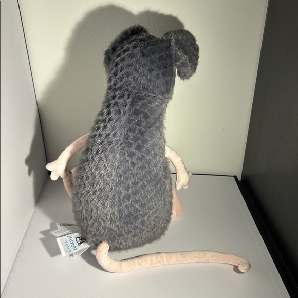 Jellycat Plush Mouse Toy - Gray and Cream - Picture 3 of 7